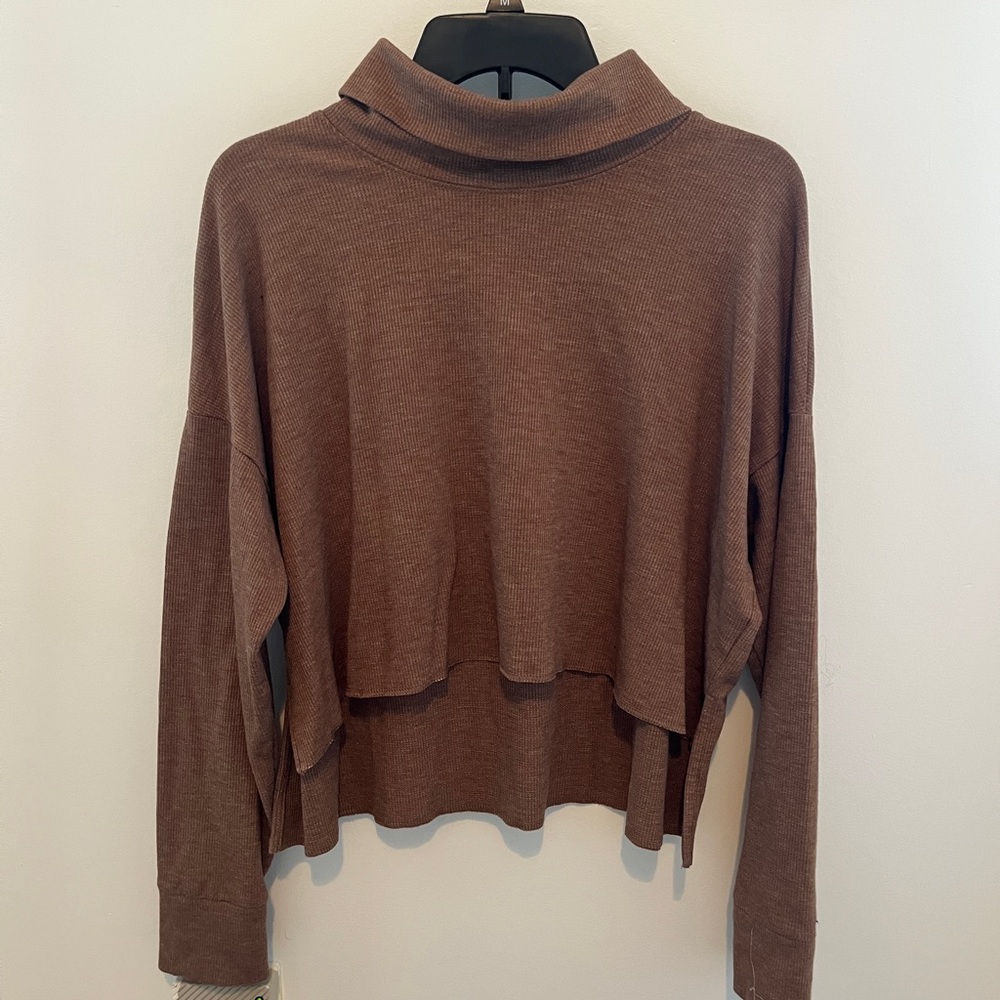 Brown Turtleneck Sweater